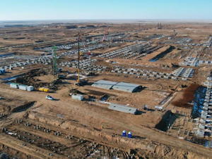 Строительная готовность завода по производству полиэтилена в Казахстане достигла 22%