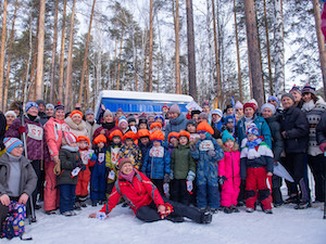 Белоярская АЭС организовала первый в Заречном ретро-забег на лыжах