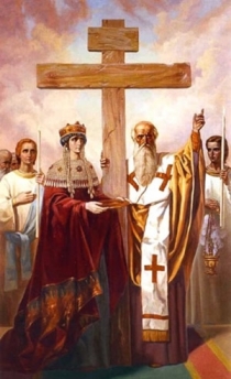 Обретение Честного Креста и гвоздей святой царицей Еленой во Иерусалиме (326)