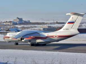 Спецборт МЧС России доставил в Воркуту оборудование для ликвидации последствий аварии на шахте «Северная»