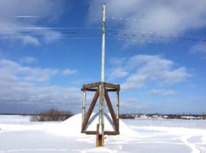 «Великоустюгские электрические сети» смонтировали ледозащитные сооружения опор ВЛ 35 кВ