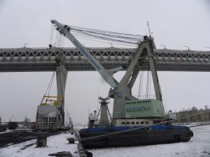 В порт Высоцк доставлено крупногабаритное оборудование для строительства терминала СПГ