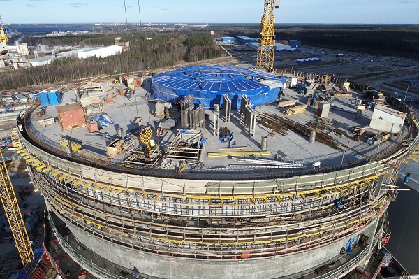 На Ленинградской АЭС протестировали защитную оболочку здания реактора энергоблока № 2 ВВЭР-1200