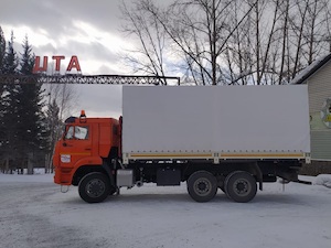 Коршуновский ГОК приобрел специализированный автомобиль для перевозки взрывчатки