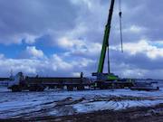 В Шахтерск доставлены крупногабаритные части стакера-реклаймера