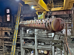 На Стерлитамакской ТЭЦ установлен в проектное положение новый барабан котлоагрегата