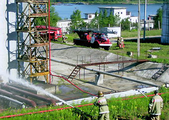 Противопожарный заслон на ТЭЦ