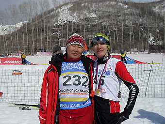 Энергетики на лыжне ЛОТ-марафона