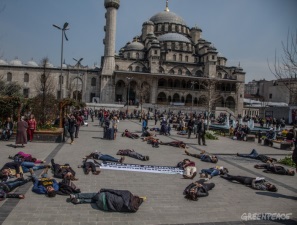 В Турции волонтеры Гринпис провели акции протеста против строительства АЭС «Аккую»