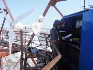 «Якутскэнерго» проверило состояние металлических опор энергоперехода через реку Лену