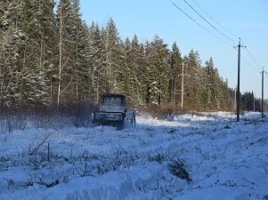 Почти 800 гектаров просек ЛЭП расчистило «Псковэнерго» с начала года