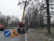 Ленсвет обновляет наружное освещение в Пушкине