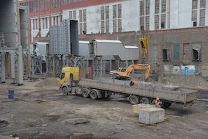 Красноярская ТЭЦ-1 готовит котлован под фундамент для электрофильтров