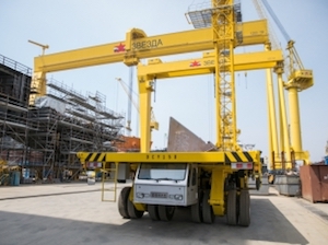 На судоверфь «Звезда» доставлена партия планшетных транспортеров - мультивиллеров