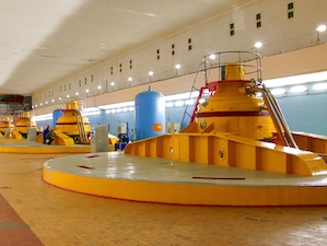 При текущем напоре воды Павловская ГЭС в Башкирии работает с нагрузкой 105 МВт