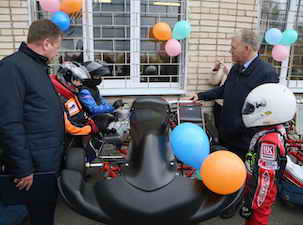 Атомщики оснастили секцию картинга Волгодонска новой техникой и оборудованием