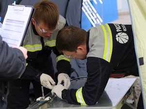 На полигоне ПС 330 кВ «Волхов-Северная» развернули палаточный лагерь для соревнований