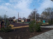 Парк в одном из старейших хуторов Ростовской области оборудован системой освещения