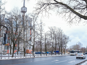 В Петергофе модернизированы сети освещения на Санкт-Петербургском проспекте