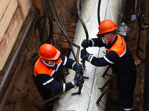 «Мосгаз» реконструирует газопровод на Фрунзенской набережной