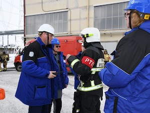 На Кольской АЭС потушили условный пожар повышенной сложности