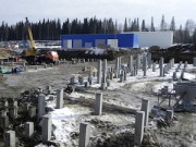 На стройплощадке хранилища РАО в Северске сооружено свайное поле технологического корпуса