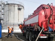 На угольном разрезе «Виноградовский» в Кузбассе ликвидировали условный пожар на складе ГСМ