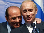 Сегодня Путин и Берлускони обсудят в Сочи энергетическое сотрудничество