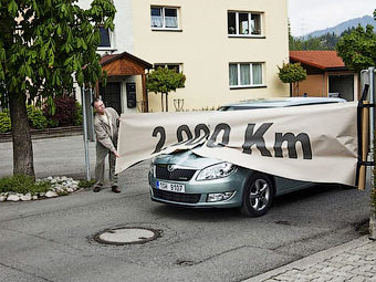 Хэтчбек Skoda Fabia проехал от Австрии до Дании и обратно на одном баке