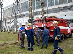 На Зуевской ТЭС потушили условный пожар