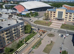 СГК полностью заменит трубу на месте новогоднего «фонтана» в Красноярске