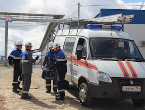 Саратовские филиалы «Газпром ПХГ» отработали совместные действия на случай нештатных ситуаций