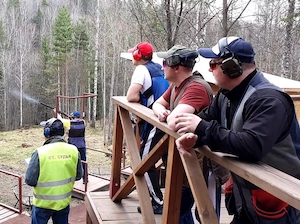 На стрелковом стенде ГХК впервые состоялись соревнования в дисциплине «Спорт-трап»
