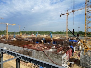 На стройплощадке ОДЭК «Прорыв» установят вытяжную трубу высотой 95 м