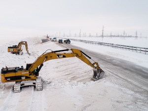 «Газстройпром» строит автодорогу между двумя арктическими месторождениями