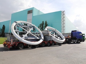 Атоммаш отгрузил опорное и упорное кольца для индийской АЭС «Куданкулам»