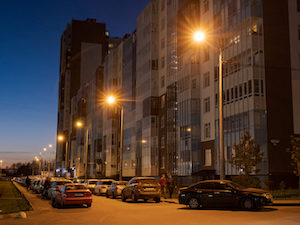 «Ленсвет» обеспечивает централизованное наружное освещение жилого комплекса «Чистое небо»