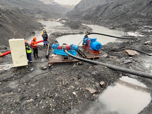 На угольном разрезе «Березовский» в Кузбассе испытали новое российское насосное оборудование