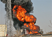 В «Южно-Якутских электрических сетях» тушили пожар на подстанции