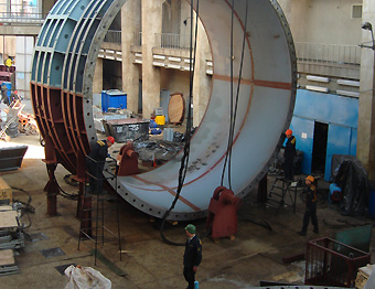 На Саратовской ГЭС началась ремонтная кампания