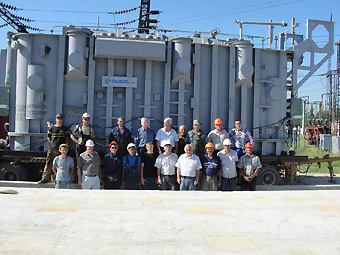 МЭС Юга установили новый автотрансформатор на подстанции