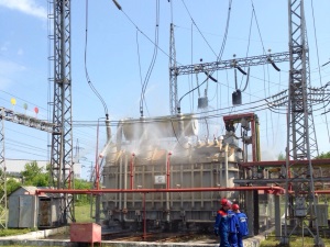 ЕЭСК провела испытания установки пожаротушения на подстанции «Искра»