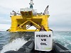 Гринпис и коренные народы Канады протестами встречают буровую платформу Shell