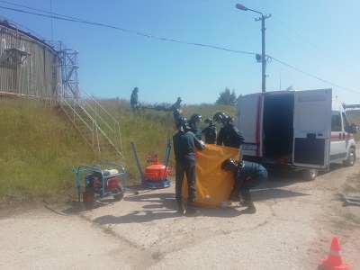 На Ульяновской ТЭЦ-1 отработали навыки действий при разливе мазута