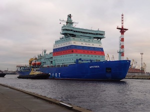 Атомоход «Арктика» вышел в Балтийское море на заключительный этап ходовых испытаний