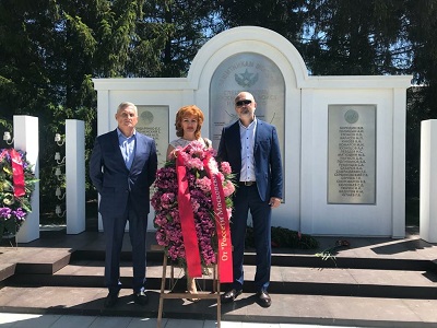 На «Рубеже обороны Москвы» энергетики почтили память строителей электрозаграждений