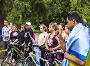 К велопробегу в Удомле присоединились более 20 работников «Калининатомэнергоремонта»