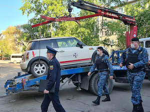 В Благовещенске рейд энергетиков и судебных приставов завершился арестом автомобиля должника