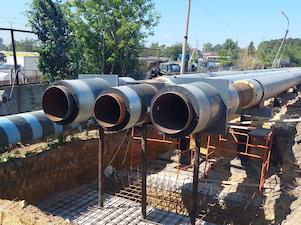 ЕТК реконструирует надземную тепломагистраль от Среднеуральской ГРЭС в сторону Екатеринбурга