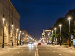 Московский проспект в Санкт-Петербурге получил единое световое оформление
